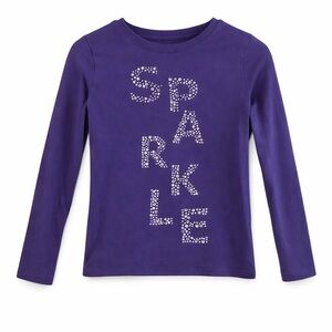 Gymboree Purple Sparkle Girls Size 9 Long Sleeve Shirt